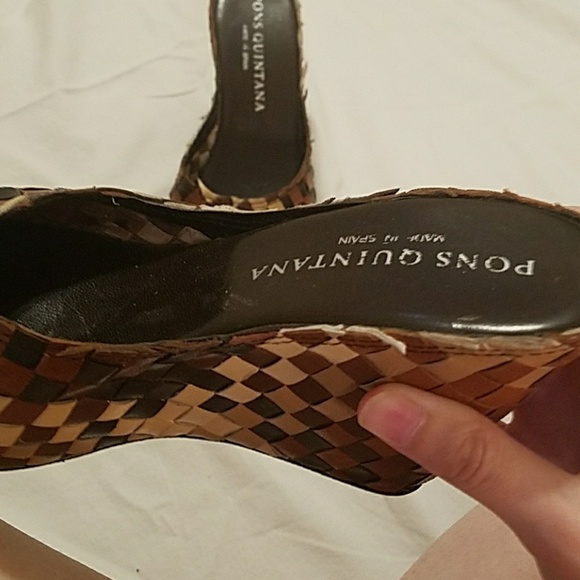 Pons Quintana Woven Leather Wedges - Picture 4 of 4